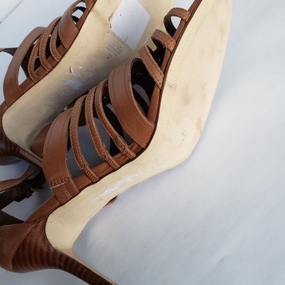 Ivanka Trump Studded Strappy Heels Brown Size 10 - Picture 2 of 7